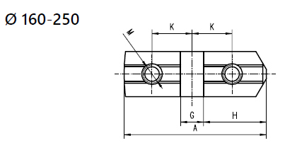 Drawing 2 Hard master jaws for 4-jaw scroll chucks Ø 250 mm