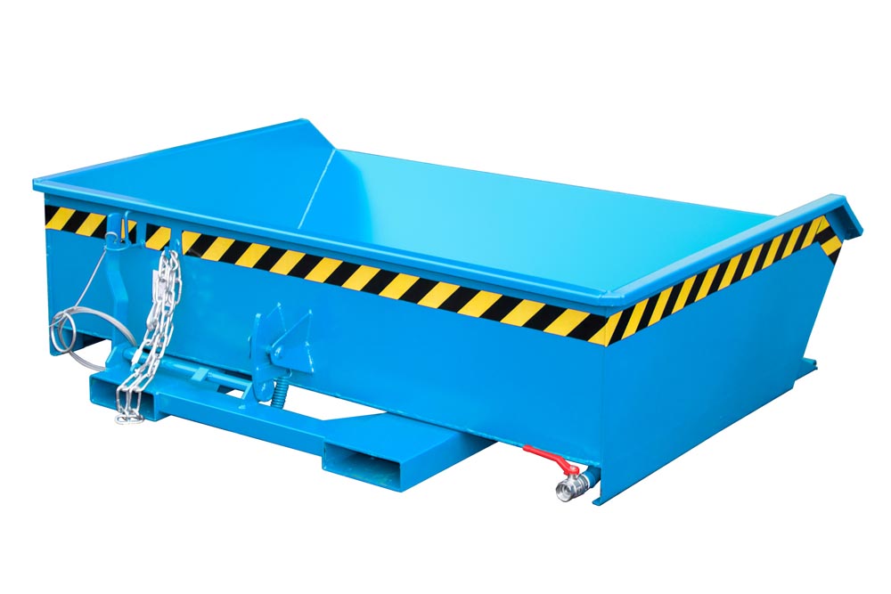 Mini-Spänebehälter SMGU 610 lackiert lichtblau RAL 5012