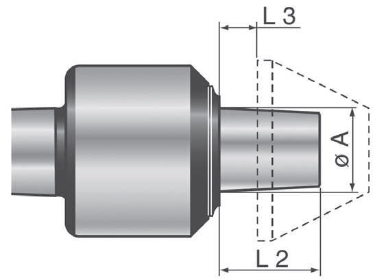 Grundkörper für mitlaufenden Futterflansch, MK 3 Grundkörper für mitlaufenden Futterflansch, MK 3