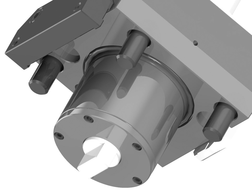 Angetriebenes Werkzeug für OKUMA LB2000 Ø 60 mm gerade, mit IK
