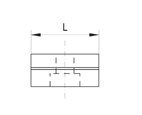 Drawing 2 Tee nuts for vices 22/14 mm