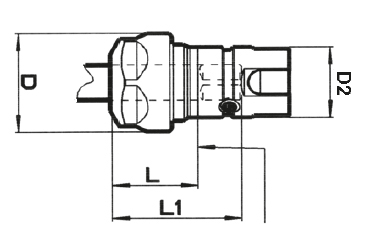 Zeichnung Schnellwechseleinsatz SE3, Bereich M14 - M33
