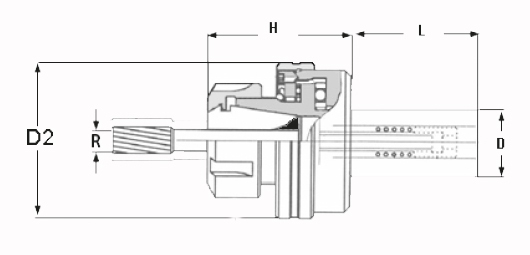Zeichnung Pendelhalter ER 32 / D 32 mm
