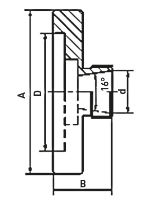Drawing Collet fixtures for collets ER16