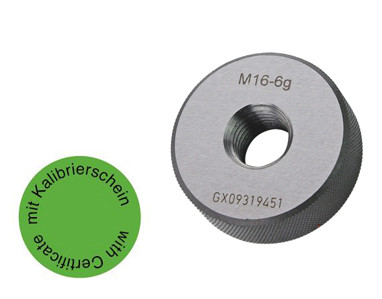 Gewinde-Gutlehrring M 6 x 1- 6g