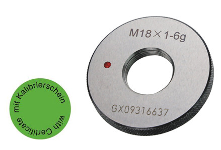 Gewinde-Ausschusslehrring M 20 x 1- 6g