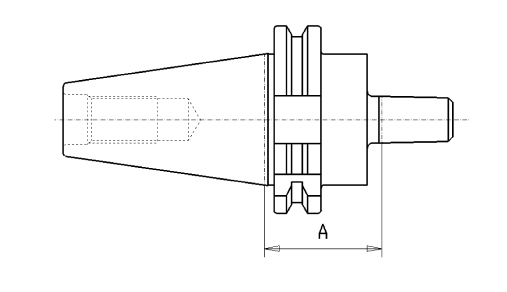 Drill chuck adapter DIN 69871 SK40, taper B18 | Gedema.com